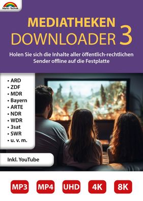 Mediatheken Downloader 3 - Kein Abo - Lebenslange Lizenz - PC Download Version