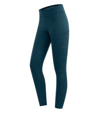 Waldhausen ELT Damen Thermo Teddy Reitleggings Rica petrolblau