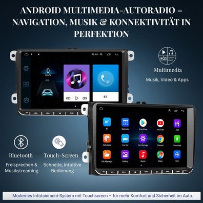 Das CarPlay-Navigationssystem mit Bedienfeld in der Mittelkonsole ist für Volksw