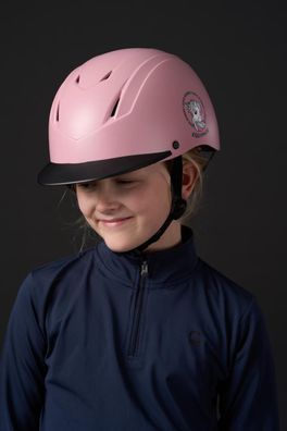 Equipage Kinder Reithelm Vilma rosa pink