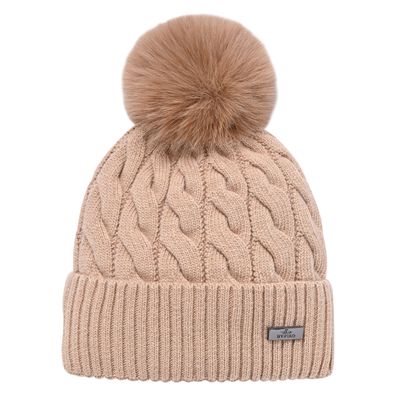 HV Polo Beanie Mütze HVPClaire mit Bommel Champagne