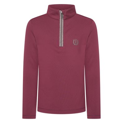 Imperial Riding Kinder Funktionsshirt langarm IRHAbby Fig bordeaux rot