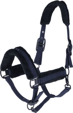 Covalliero Halfter dark navy H/W 2025 mit Kunstfell