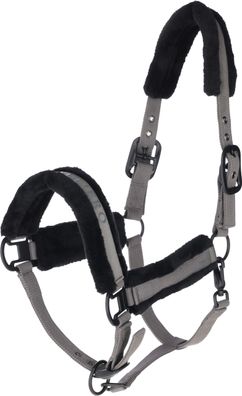 Covalliero Halfter steel grey H/W 2025 mit Kunstfell