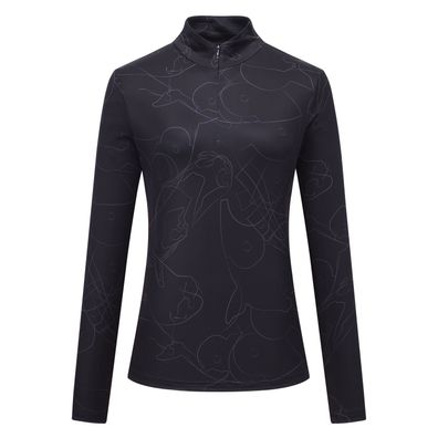 Euro-Star Damen Longsleeve ESAvia mit Allover-Print in black HW/25