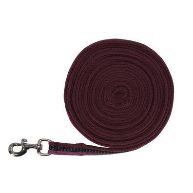 QHP Longierleine Collection wine red 8 Meter Longe
