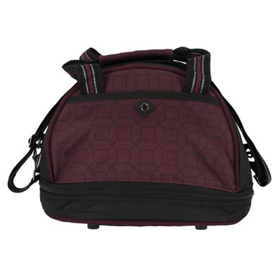 QHP Reithelmtasche Collection wine red