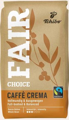 Tchibo Fair Choice Cafe Creme 1 kg Ganze Bohne
