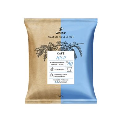 Tchibo Café Mild, No.10 Filterkaffee 500g Gemahlen