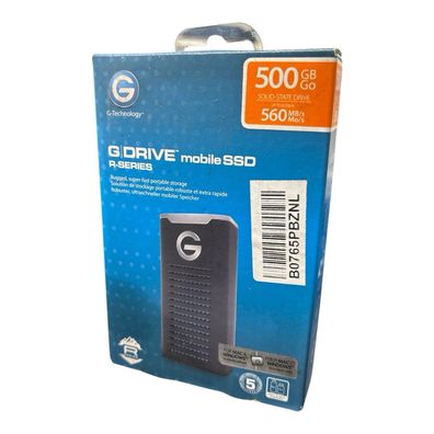 G-Technology G-DRIVE R-Series 500GB, USB 3.0, 2,5 Zoll Externe SSD - Schwarz