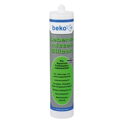 beko FoodLine Lebensmittel-Silikon 310ml Transparent Fugen Abdichtung Küche uvm