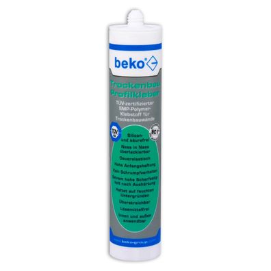 beko Trockenbau-Profilkleber SMP-Polymer-Klebstoff 310ml Trockenbau