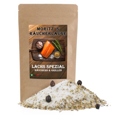 Moritz`s Räucherlauge Lachs Spezial 600g Räucherlake Räuchern Grillen Smoker Fischgew