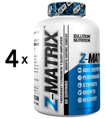 4 x EVLution Nutrition Z-Matrix - 240 caps