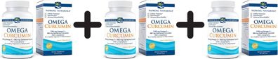 3 x Nordic Naturals Omega Curcumin, 1000mg - 60 softgels