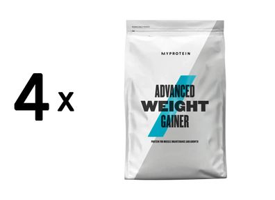 4 x Myprotein Hard Gainer (2500g) Strawberry Cream