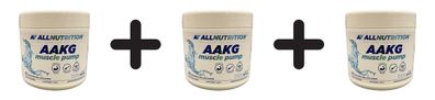 3 x Allnutrition AAKG Muscle Pump, Natural - 300g