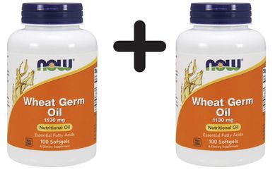 2 x NOW Foods Wheat Germ Oil, 1130mg - 100 softgel