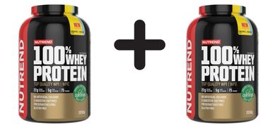 2 x Nutrend 100% Whey Protein, Pineapple + Coconut - 2250g