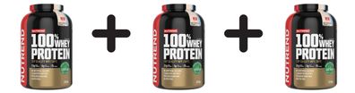 3 x Nutrend 100% Whey Protein, White Chocolate + Coconut - 2250g
