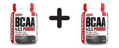 2 x Nutrend BCAA 4:1:1 Powder, Watermelon - 500g