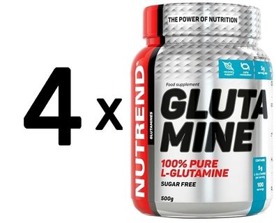 4 x Nutrend Glutamine - 500g