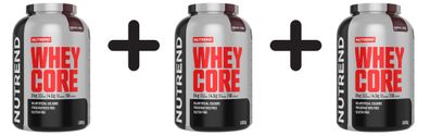 3 x Nutrend Whey Core, Chocolate + Cocoa - 1800g