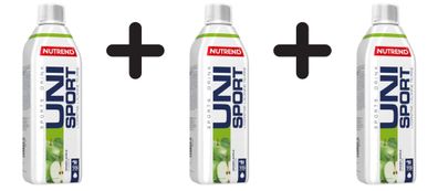 3 x Nutrend Unisport, Green Apple - 1000 ml