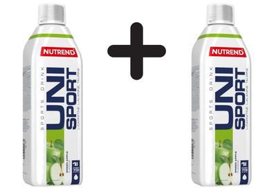 2 x Nutrend Unisport, Green Apple - 1000 ml