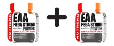2 x Nutrend EAA Mega Strong Powder, Mango + Orange - 300g