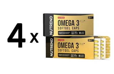4 x Nutrend Omega 3 Plus - 120 caps