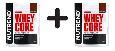 2 x Nutrend Whey Core, Chocolate & Cocoa - 900g