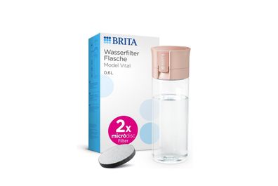 BRITA Vital Wasserfilterflasche 0,6 l apricote