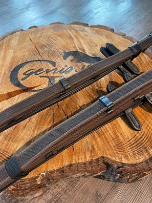 Covalliero Antislip Gummizügel schwarz-braun Full