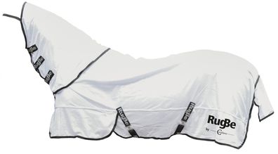 Covalliero Fliegendecke Ekzemerdecke RugBe SuperFly weiß abnehmbares Halsteil