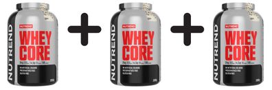 3 x Nutrend Whey Core, Cookies - 1800g