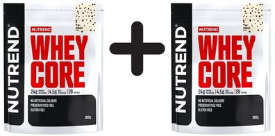 2 x Nutrend Whey Core, Cookies - 900g