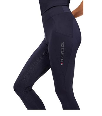 Tommy Hilfiger Eqestrian Vollbesatz Reitleggings Amber High Waist desert sky