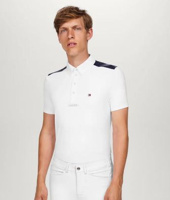Tommy Hilfiger Equestrian Herren Turnier Shirt Hamilton optic white
