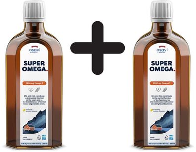 2 x Osavi Super Omega, 2900mg Omega 3 (Lemon) - 250 ml