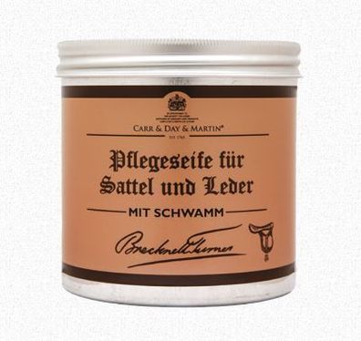 Carr & Day & Martin Brecknell Turner Pflegeseife für Sattel und Leder mit Schwamm