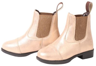 Harrys Horse Kinder Reit Stiefelette Jodphur Glitter roségold