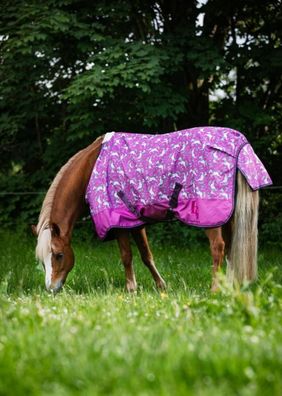 HorseGuard Weidedecke Pferdedecke Josh Unicorn pink 600D 0g