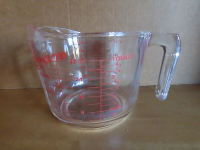 Littermaß Messbecher Kanne mit Maßanzeige klar arcuisine France/1L