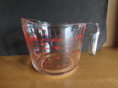 Littermaß Messbecher Kanne mit Maßanzeige klar arcuisine France/500ml