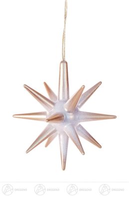 Baumschmuck Behang Stern weiß/gold (4) BxHxT 5 cmx5 cmx5 cm NEU Erzgebirge