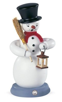 Räucherfigur Räuchermann groß Schneemann farbig (BxH):11x23cm NEU Räuchermann