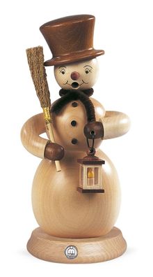 Räucherfigur Räuchermann groß Schneemann natur (BxH):11x23cm NEU Räuchermann