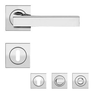 Karcher Türdrücker-Rosetten-Garnitur ER46Q Seattle Edelstahl poliert Türgriff