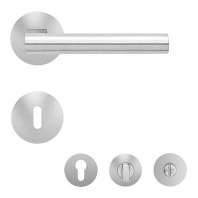 Karcher Türdrücker flächenbündige Rosetten-Garnitur EPL45 Madeira Edelstahl